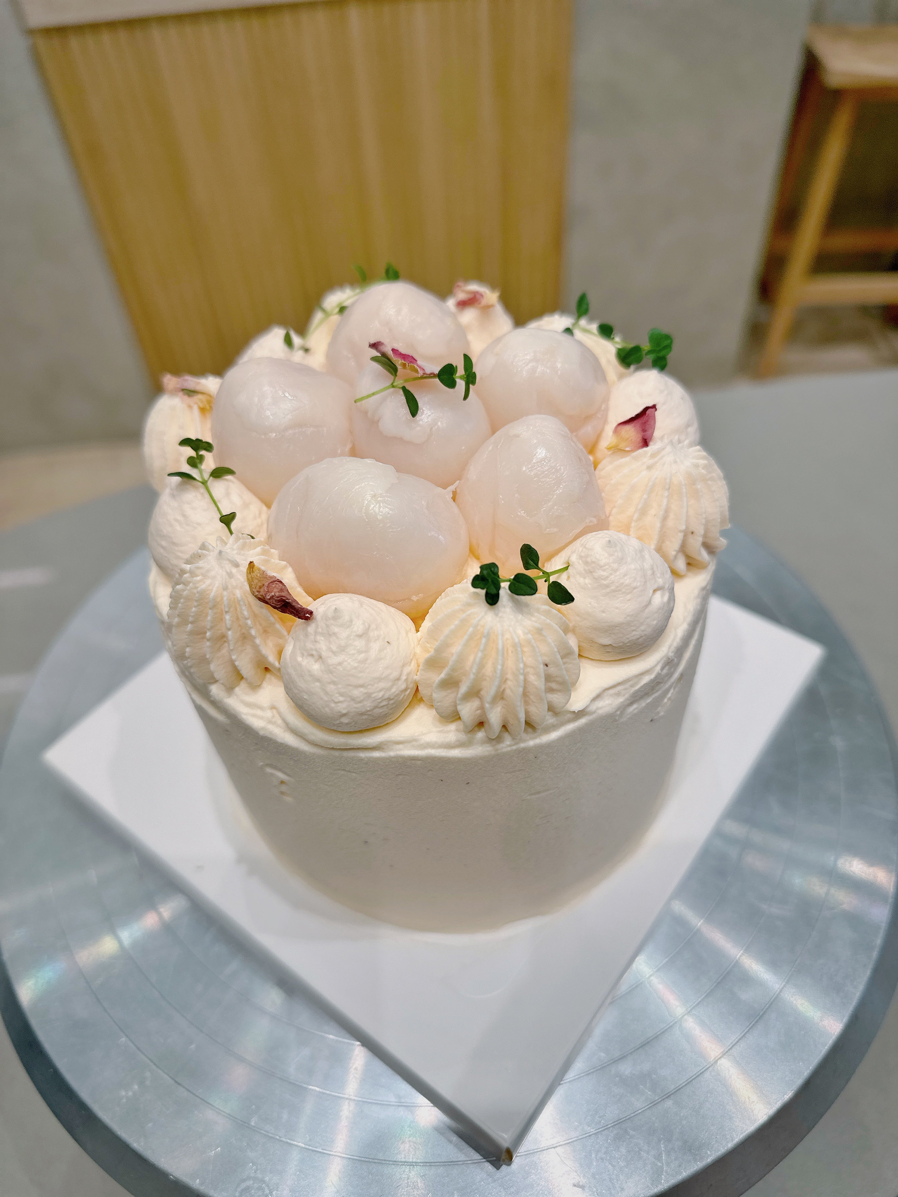 Rose Lychee Cloud Cake