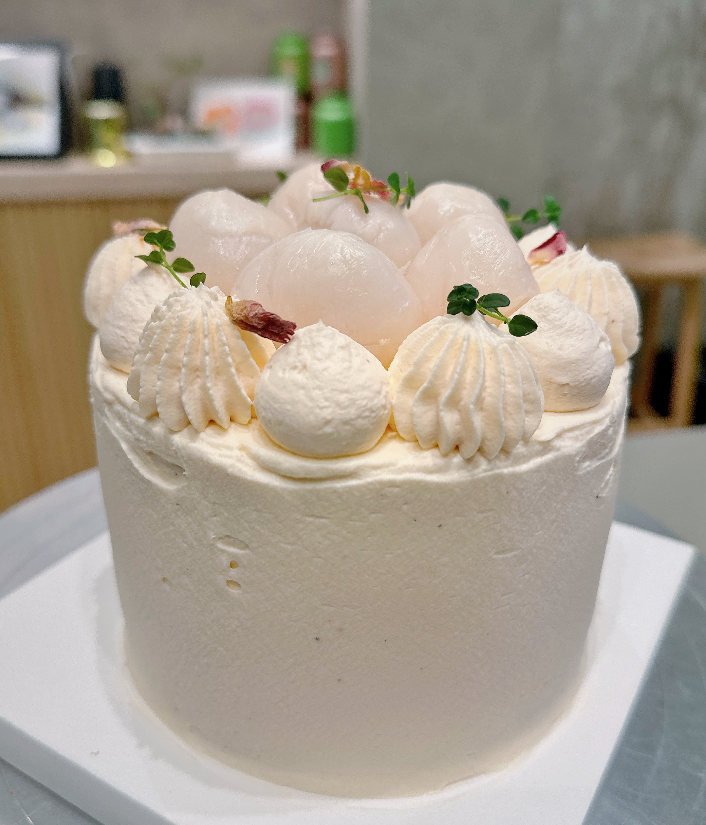 Rose Lychee Cloud Cake
