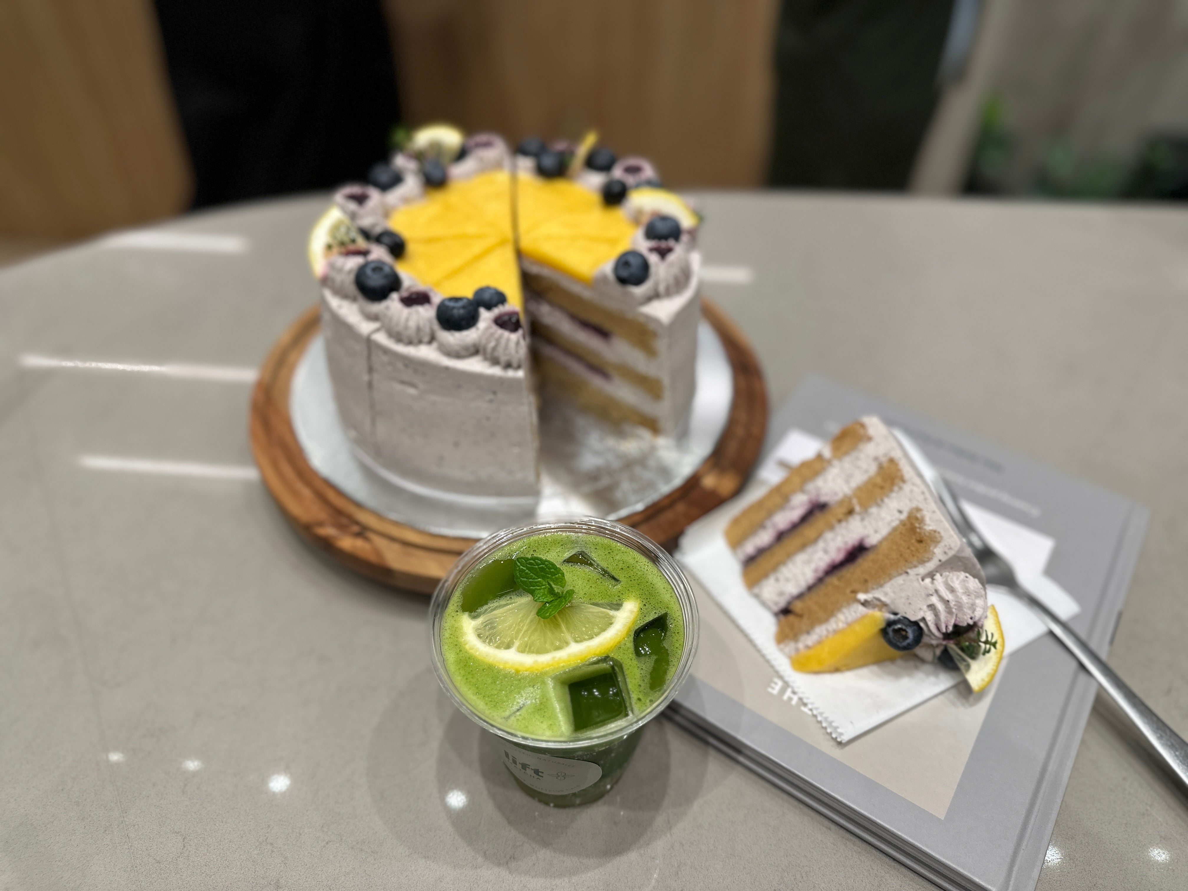 Blueberry Lemon Cloud Cake
