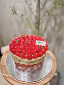 Raspberry Pistachio Cloud Cake