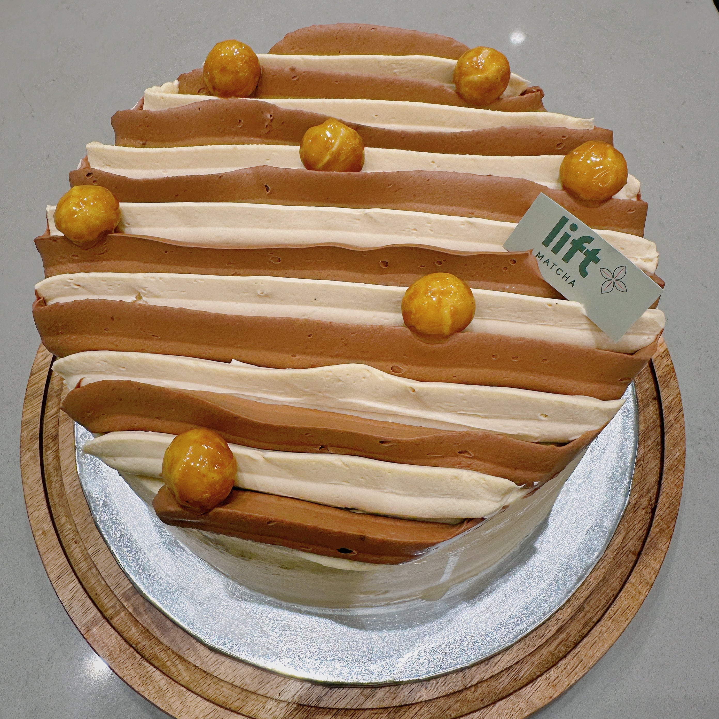 Golden Caramel Chocolate Cake
