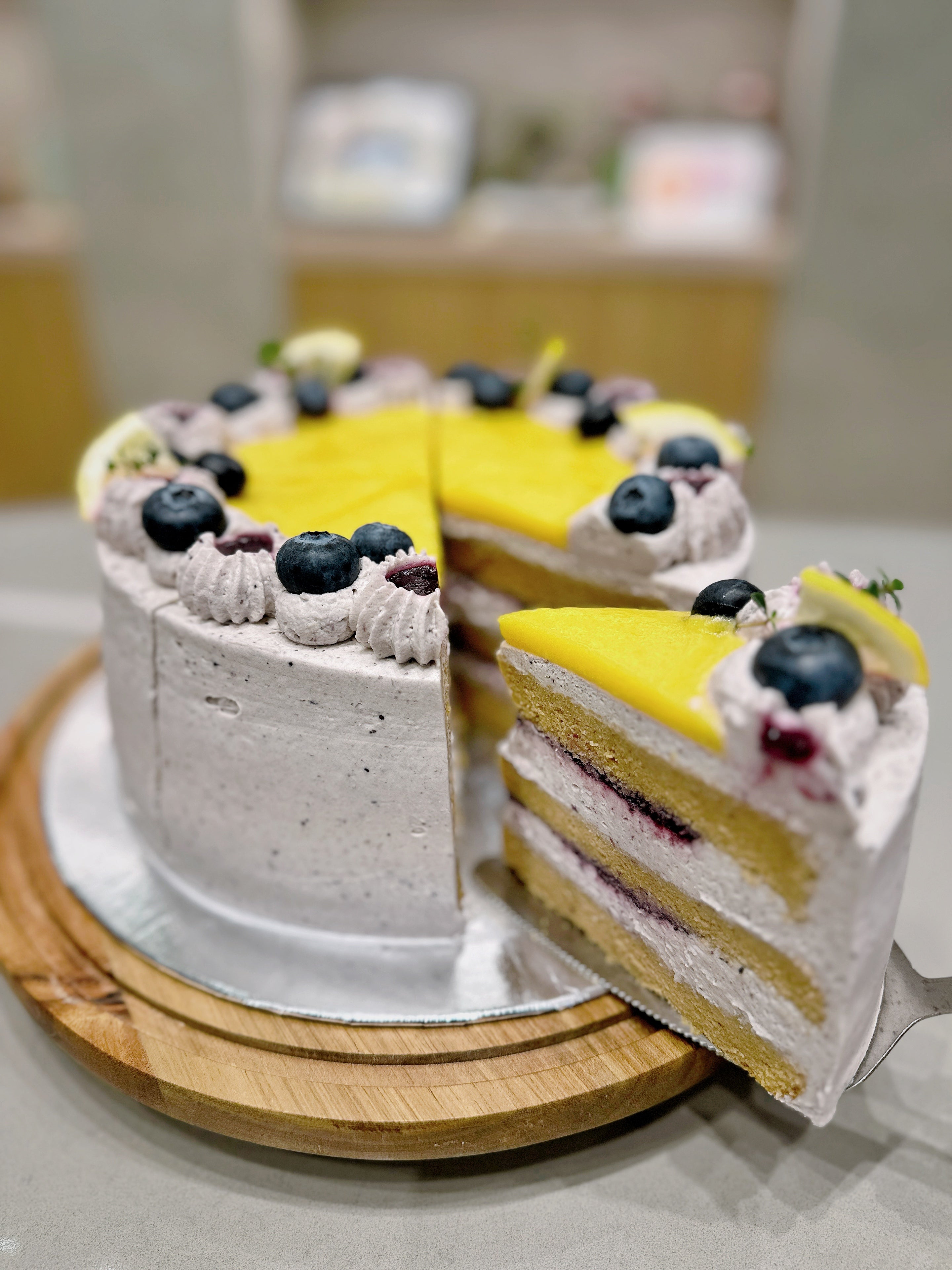 Blueberry Lemon Cloud Cake